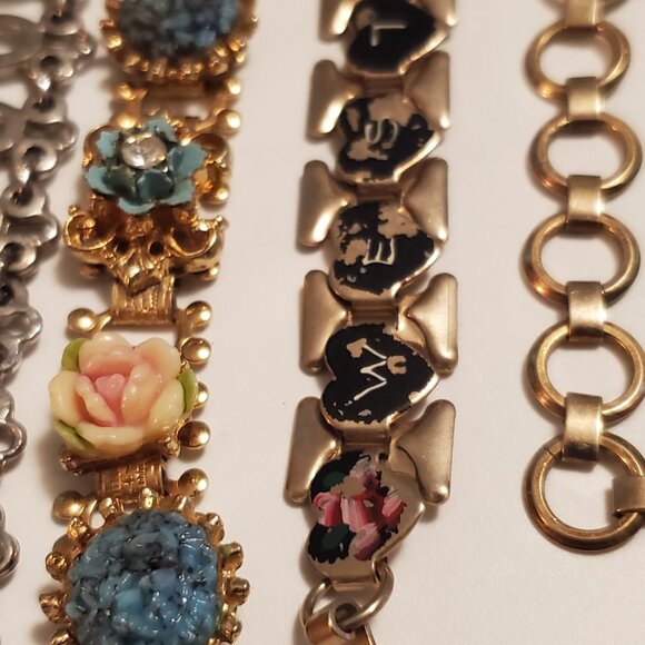 10  Bracelets, items # A-1268-1277,. wt. 256 grams. - Picture 9 of 12